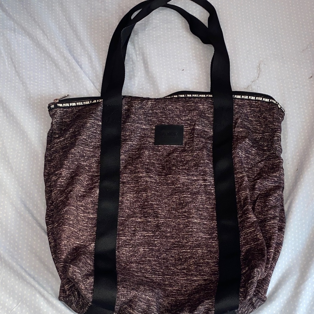 Black and Gray Tote Bag from Pink